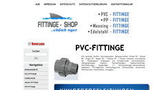 Desktop Screenshot of fittinge-shop.de